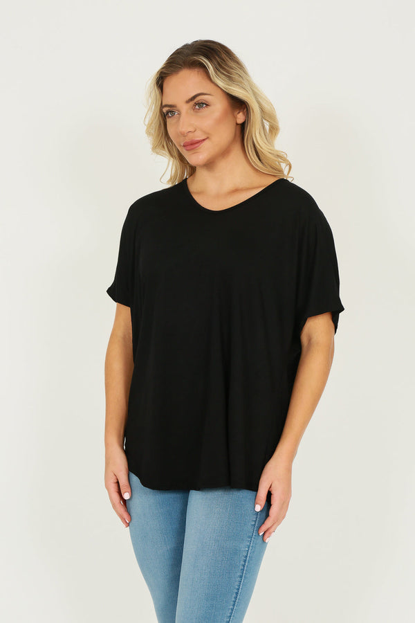 Basic V Neck Oversized T-Shirt